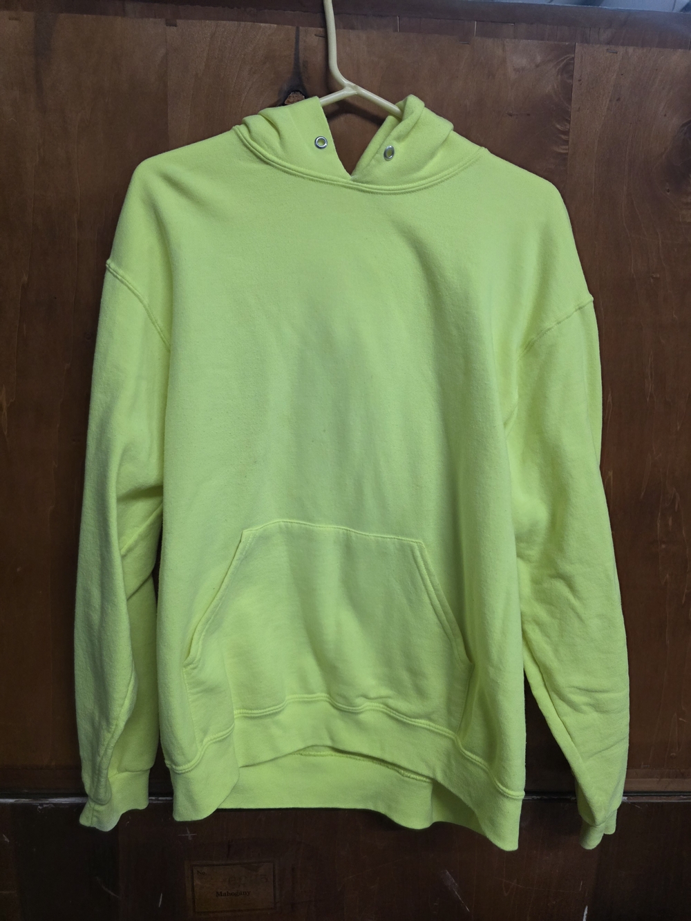 Neon Yellow Jerzees Pullover Hoodie